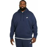 Nike Club Mens Hoodie Midnight Navy/Midnight Navy/White L Dukserica za fitnes