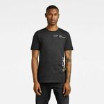 G-STAR T-shirt - Multi stencil gr slim r t black crna