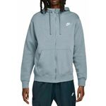 Muška sportski pulover Nike Swoosh M Club Hoodie FZ BB - ashen slate/ashen slate/white