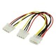 Kabel VALUELINE, Molex (M) na 2x Molex (Ž), 0.2m