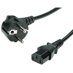 Roline naponski kabel, ravni IEC320 C13, 3.0m, crni