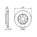 Kočni disk BOSCH 0 986 479 140