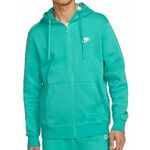 Muška sportski pulover Nike Swoosh M Club Hoodie FZ BB - washed teal/washed teal/white