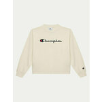 Champion Majica dugih rukava 405086 Écru Regular Fit