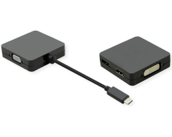 Roline VALUE adapter USB-C - VGA/DVI/HDMI/DP