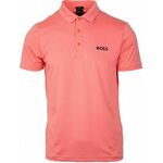 Muški teniski polo BOSS Paddytech Degradé-Jacquard Polo Shirt - open red