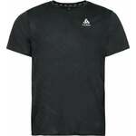 Odlo The Zeroweight Engineered Chill-tec Running T-shirt Shocking Black Melange M Majica za trčanje s kratkim rukavom