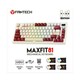 Tipkovnica FANTECH MAXFIT81 Royal Prince MK910, mehanička, žuti switch, bežična, Bluetooth, US Layout, OLED Ekran, bijelo crvena