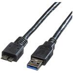 Roline USB kabel USB 3.2 gen. 1 (USB 3.0) USB-A utikač, USB-Micro-B utikač 0.80 m crna sa zaštitom 11.02.8873