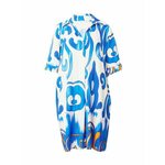 Key Largo Košulja haljina 'SEA' kraljevsko plava / narančasta / bijela