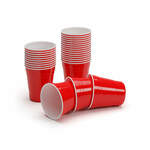 BeerCup BeerCup Nadal 10 Oz, crvene party čaše, American University style, 295 ml, višekratne