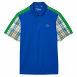 Muški teniski polo Lacoste Colourblock Checked Polo Shirt - blue/green/white