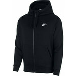 Muška sportski pulover Nike Swoosh M Club Hoodie FZ BB - black/black/white