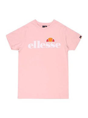 Dječja pamučna majica kratkih rukava Ellesse boja: ružičasta