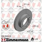 Kočni disk ZIMMERMANN 590.2820.20
