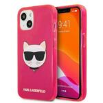 Karl Lagerfeld originalna maska za iPhone 13 mini Glitter Choupette Fluo