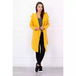 Cape with loose hood mustard narančasta