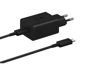 Adapter za napajanje SAMSUNG - kućni punjač + kabel USB Type-C 45W - crni