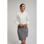 Houndstooth skirt siva