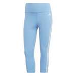 ADIDAS PERFORMANCE Sportske hlače 'Train Essentials 3-Stripes High-Waisted 3/4' svijetloplava / bijela
