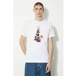 Pamučna majica Maharishi Original Dragon za muškarce, boja: bijela, s aplikacijom, 5125.WHITE