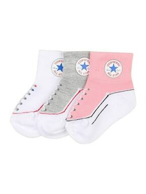 CONVERSE Čarape 'INFANT' siva / roza / bijela