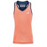 Majica kratkih rukava za djevojčice Babolat Play Tank Top Girl - fluo strike/estate blue