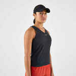 Majica bez rukava za tenis TTK Light lagana ženska ugljeno siva