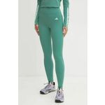 Tajice za trening adidas Performance Optime boja: tirkizna, bez uzorka, IX5018
