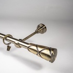 Karniša antik mesing metalna Genua d=19 - 240cm