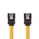 Kabel NEDIS, SATA 7-Pin (F) SATA 7-Pin (F), 1m Flat, žuti