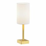 ARGON 8030 | Abruzzo-AR Argon stolna svjetiljka 37cm sa prekidačem na kablu 1x E14 brušeno zlato, bijelo