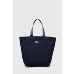 Tommy Jeans Shopper torba mornarsko plava / crvena / bijela
