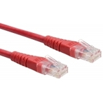 Roline UTP CAT6 patch kabel 3m, crvena