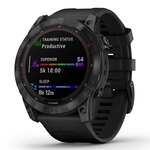 Garmin Fenix 7X Sapphire pametni sat, sivi/titan