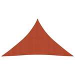vidaXL Jedro za zaštitu od sunca 160 g/m² terakota 2,5x2,5x3,5 m HDPE