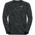 Odlo The Blackcomb Light Long Sleeve Base Layer Men's Black/Space Dye L Majica za trčanje s dugim rukavom