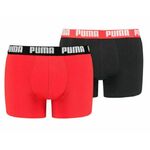 Bokserice Puma Basic Boxer 2P - red/black