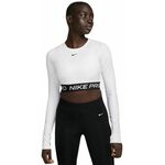 Ženska majica dugih rukava Nike Pro 365 Dri-Fit Cropped Long-Sleeve Top - white/black