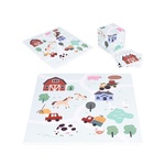Ecotoys velika Eva pjenasta podloga za djecu Farm 90,5 x 90,5 cm