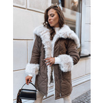 Kurtka zimowa damska LUXURY coffee Dstreet smeđa