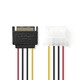 Kabel NEDIS, SATA power 15-pin(M) 1x Molex(F), 0.15 m