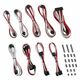 CableMod Classic ModMesh C-Series Cable Kit Corsair RMi &amp; RMx - white/red CM-CSR-CKIT-NKWR-R