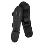 Lonsdale Artificial leather shin guards (1 pair) siva