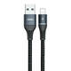 Kabel USB Lightning Remax Colorful Light, 2.4A, 1m (crni)