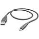 Hama USB kabel za punjenje USB 2.0 USB-A utikač, USB-C® utikač 1.5 m crna 00201595