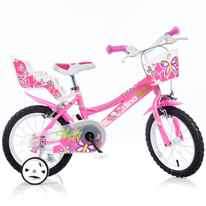 Flappy ružičasto-bijeli bicikl - veličina 14