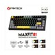 Tipkovnica FANTECH MAXFIT81 Vibrant Utility MK910, mehanička, žuti switch, bežična, Bluetooth, US Layout, OLED Ekran, crno siva