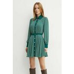 Haljina Marciano Guess EDITH boja: zelena, mini, širi se prema dolje, 4YGK35 7142A