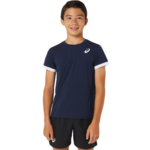 Majica za dječake Asics Tennis Short Sleeve Top - midnight/brilliant white